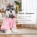 2 Pack Dog Hoodie Sweaters for Small Medium Dogs Warm Dog Clothes for Large Dogs Soft Waffle-Like Laminated Sweatshirt Bulldog (Pink+Rose, 3XL (Back: 29.5",Chest: 36.5", Neck: 27"))