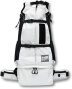 K9 Sport Sack Knavigate - Medium, Lunar Rock - Ideal for Dogs with 17-19” Back Length - Adjustable, Backpack-Style Carrier with Internal Frame & Padded Hip Belt