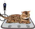 Bestio Cat Heating Pad, 18×18In Waterproof Pet Heating Pad, UL&MET Dual Certification, Smart Switch Can Freely Adjust 1-24 Hours-Paw