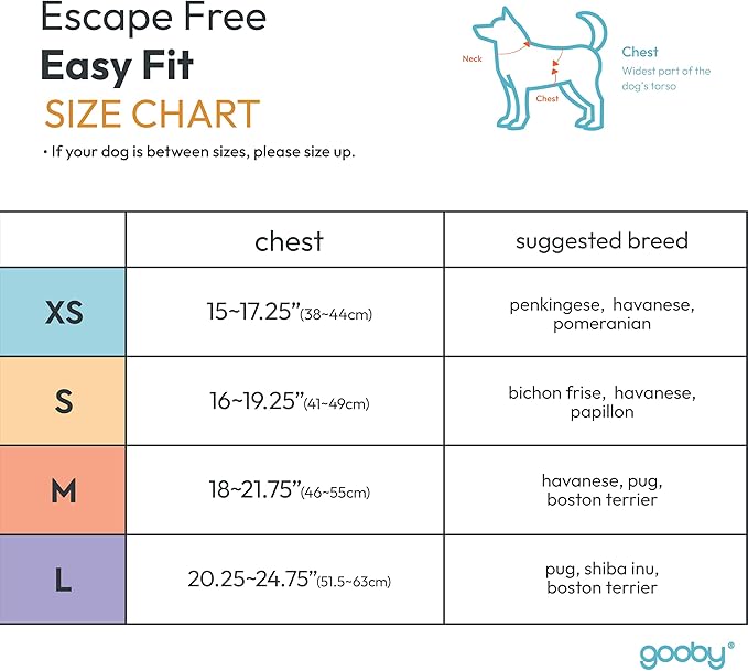 Gooby Escape Free Easy Fit Harness - Black, Small - No Pull Step-in Patented Dog Harness with Quick Release Buckle for Small to Medium Dogs