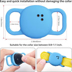 DDJ for Tile Life360 Sticker (2024) Tracker Cat Collar Case, 2-Pack Silicone Anti-Lost Protective Cover Tile Tracker Holder for Dog & Pet Collars, Ultra Durable, Easy Installation, Lightweight, Blue