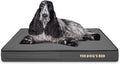 The Dog’s Bed Orthopedic Memory Foam Dog Bed, Medium Grey & Black, Waterproof, Supportive Dog Bed with Replaceable Covers
