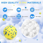 3PCS Dog Balls, Indestructible Dog Toys with Bell, Tennis Balls for Aggressive Chewers, Dog Teething Chew Toys for Small/Medium/Large Breeds(3 Inch)