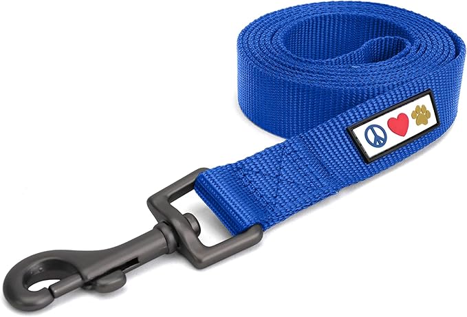 Pawtitas 6 FT Solid Color Leash for Puppy & Cat Training - Extra Small, 6 ft or 1.8 m, Blue