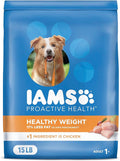 IAMS Proactive Health Healthy Weight Control Adult Dry Dog Food with Real Chicken, 15 lb. Bag