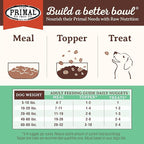 Primal Freeze Dried Dog Food Nuggets, Chicken, Complete & Balanced Meal, Also Use as Topper or Treat, Premium, Healthy, Grain Free, High Protein Raw Dog Food, 14 oz (Pack of 4)