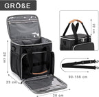 Pet Grooming Bag, Dog Grooming Supplies Organizer Tote Bag, Perfect for Pet Grooming Tool Kit Accessories-Black