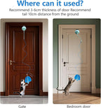 Cat Toys Interactive for Indoor, Cats Toy Hanging Door Electric for Bored,Feathers Toy Kitten Rechargeable Door Hanging Automatic String with 4pcs Feathers Toys(Blue)