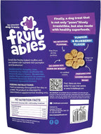 Fruitables Baked Dog Treats, Healthy Pumpkin Treat for Dogs, Low Calorie & Delicious, No Wheat, Corn or Soy, Made in the USA, Pumpkin and Blueberry Flavor, 7oz