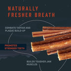 Wild Wolf 6-inch Angus Bully Sticks (8 Ounces) Healthy, All-Natural, Long-Lasting Dog Chew Bones - Low Odor - Mixed Thickness - Lab-Tested, Hand-Inspected and Packed with Love in The USA