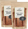 Farm Hounds - Turkey Strips - Premium Natural Jerky for Dogs - from 100% Humanely Raised Turkey - Break-to-Size - Great for Training & Treats - No Added Fillers - Made in USA - 4.5 oz - 2 Pack