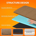 Dog Crate Pad for XX Large Dogs - 47x29 Orthopedic Dog Bed with Memory Foam, Washable Water-Resistant Soft Pet Mat with Non-Slip Bottom, Khaki