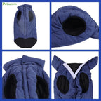 PetWarm Reversible Dog Cold Weather Coats, Waterproof Dog Puffer Vest, Vest for Dogs with Hook-and-Loop Strap, Windproof Outdoor Coat for Winter Walks and Snowy Days, Blue, XL