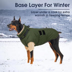 IECOii 2 Pack XL Dog Fleece Sweater for Medium Dogs, Warm Dog Turtleneck with Stretch for Beagle, Cozy Fall Winter Pullover Dogs Sweatshirt with Sleeve, Indoor & Outdoor Sweaters for Walking, XL