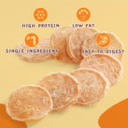 Jungle Calling Dog Treats, Single Ingredient Chicken Chips, Crunchy Jerky Chip Training Treat for Small Medium Large Breed Dogs, 6 oz