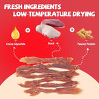 Dog Treats Duck Jerky Made of Real Duck Breast Meat, Rich in Taurine High Protein Low in Fat. Suitable Small Or Medium 、Large Dogs Training Rewards. Each Pack 14.11 Ounces.