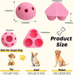 IFOYO Frozen Treat Dog Toy Ball for Small to Medium Dogs, Silicone Enrichment Dog Toys to Keep Them Busy, Reduce Anxiety, Puzzle Treat Dispensing Dogs Toys for Slow Food Training, Easy to Clean