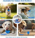 Interactive Dog Ball, Automatic Moving, Bouncing Chew Toys, Wicked Balls with 3 Modes, E-TPU Vibrating Dog Ball for Medium and Large Dogs, IP54 Waterproof, Birthday Gifts for Dogs(Blue)