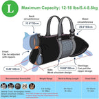 Cinf Cat Nail Clipping Cleaning Grooming Restraint Bag No Scratching Biting for Bathing Nail Trimming Injecting Examining(Black,L)