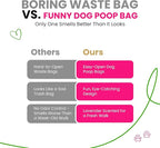 Dog Poop Bags 120 Count – Leakproof, Easy Open, Lavender Scent | Extra Thick Plant-Based PLA + PBAT, Fits All Dispensers | Funny Hey Stinky Design – $1 Donated to Service & Therapy Dogs