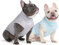 Spark Paws Sunblock Dog T-Shirt, SPF30 Protection, Lightweight Breathable Quick Dry for Dogs with Sensitive Skin - Blue & Grey (Set of 2) - 2XL