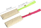 Dingo Woolen 2pack Interactive tug Toys for Dog, Colorful Handle with Bungee Shock Absorber, Natural Soft Toy, for Small Medium and Large Dog’s Breed - tug of war, Agility and Motivation Z30003