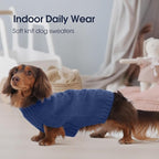 IECOii Big Dog Sweater,XXXXL Dog Sweaters for Extra Large Dogs,Cold Weather Winter Coat for Large Size Dogs,Warm Fall Dog Clothes for Large Dogs Knitwear,Doberman,Great Dane Sweater,Blue-4XL