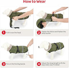 Dog Coat, Warm Dog Winter Coat Reflective Jacket Waterproof Fleece Vest, Pet Jacket Cozy for Cold Weather, Dogs Snowsuit Windproof, Adjustable Buckle for Large Dogs