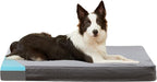 Orthopedic Memory Foam Bed for Large Dogs, Waterproof Cooling Pet Mats for Crate with Removable Washable Cover,Ideal for Arthritic Dogs (Large plus-36"x 27" x 3", Short Plush)