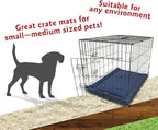 Majestic Pet Dog Crate Mat - Machine Washable Soft Plush Pet Bed Pad for Crates & Kennels | USA Crafted | 30"x21" Villa Navy