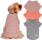 KYEESE 3Pack Dog Sweater Soft Dogs Sweatshirt Pullover Puppy Fleece Sweater Comfy Cat Clothes Stretchy Dog Sweaters for Small Dogs Girl Lightweight Cat Sweaters Pet Coat with Sleeves for Cold Weather