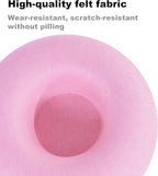Large Cat Tunnel Bed for Indoor Cats with 3 Toys, Scratch Resistant Donut Cat Bed, Up to 30 Lbs (L 24x24x11, Pink)