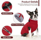 AOFITEE Winter Jacket for Extra Large Dogs, Warm Turtleneck Dog Coat with Back Zipper, Waterproof Dog Puffer Coat for Large Dogs, Pet Snowsuit Warm Snowsuit for German Shepherd, Weimar, Doberman