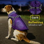 Mosucoirl Warm Dog Coats Pet Clothes, Waterproof Dogs Jacket Reflective Pet Outfits Winter Dog Cold Weather Coat Cozy Snow Jackets Vest for Small Medium Large Dogs Puppy Doggie (Purple, S)