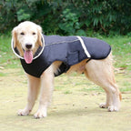 QBLEEV Warm Reflective Dog Jacket, Waterproof Winter Coat With Turtleneck, Thick Fleece Snowsuit for Cold Weather, Christmas Vest Pet Apparel for Small Medium Large Dogs L