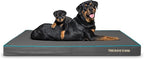 The Dog’s Bed Orthopedic Memory Foam Dog Bed, XXL Grey/Blue, Pain Relief for Arthritis, Hip & Elbow Dysplasia, Post Surgery, Lameness, Supportive, Calming, Waterproof Washable Cover
