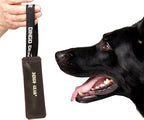 Dingo Gear Brown Grain Leather Dog Toy for bite Training, Handmade for Strong Dogs, 10in 0.13 kg