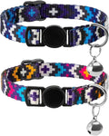 CollarDirect Cat Collar Breakaway with Removable Bell Set of 2 PCS