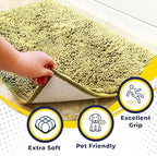 Muddy Mat® Shown on TV – Super Absorbent Door Mat Indoor, Microfiber Quick Dry Chenille Entryway Rug, Non-Slip Front Door Mat, Indoor Mats for Entryway, Machine Washable Pet Rug, Yellow 24"x36"