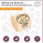SleekEZ Cat Brush for Shedding & Cat Brushes for Indoor Cats | Pet Brush for Cats | Grooming Tool | Works for Short & Long Haired Pets | Great for All Fur Types | Made in USA | 1 pack | 2.5 inch