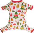CuteBone Small Dogs Christmas Outfit Soft Puppy Onesies Pjs Dog Pajamas Pet Coat Cat Apparel Comfy Doggie Jumpsuit Bodysuit for All Seasons P17XS