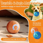 2PCS Shaky Ball Toy for Dogs, Vibrating Dog Ball, USB Rechargeable, Interactive, Automatic Moving, Bouncing, Perfect for Small, Medium, Large Dogs (Small, Swirls)