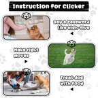Frienda 18 Pieces Dog Training Clicker, Pet Behavioral Training Clickers with Wrist Strap for Dogs Cats Puppy Birds Horses (White)