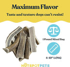 Split Elk Antlers for Dogs - 4-10 Inch Long Dog Chews (1LB Bag) Naturally Shed Antler Bone for Large Breed Aggressive Chewers - Made in USA No Chemicals (1 Pound - 5-6 Pieces, Sizes May Vary)