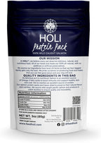 HOLI Freeze Dried Salmon Dog Food Topper - with Omega 3 & 6 - Single Ingredient, Human-Grade Wild Caught Salmon - Dog Food Flavor Enhancer for Picky Dogs – 100% All Natural - 3oz