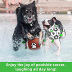 QDAN Dog Soccer Ball Football Set - 2 PCS Dog Balls with Strap for Tug of War, Soccer Ball Football Toys for Small Medium Large Dogs, Herding Ball for Dogs, Dog Birthday Toy