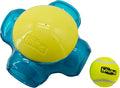 Outward Hound Tennis Maze Craze Interactive Squeaky Dog Toy, Blue