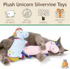 Silvervine Unicorn 2-Pack Organic Catnip Substitute Toys for Cats & Kittens | 100% All-Natural Wild Harvested | 2 Refillable Unicorn Kicker Cat Toys