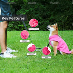 JACKO & CO - Fleece Vest Dog Sweater with Leash Ring - Soft, Warm & Lightweight Pullover Coat for Small & Medium Dogs, Puppies & Cats - Cozy Fall/Winter/Spring Pet Jacket (Pink Lemonade, XL 17-25lbs)