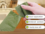 Biodegradable Lavender Scented Dog Poop Bags - 4 Rolls (60 Count) with Dispenser & Keychain, Leak-Proof Eco Friendly Waste Bags for Dogs